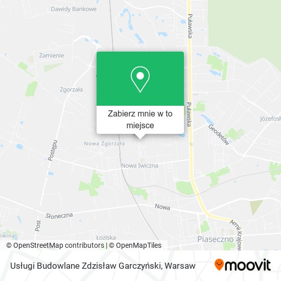 Mapa Usługi Budowlane Zdzisław Garczyński