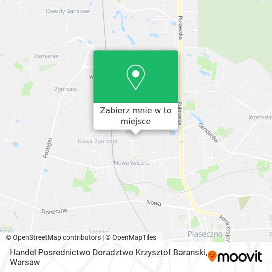 Mapa Handel Posrednictwo Doradztwo Krzysztof Baranski