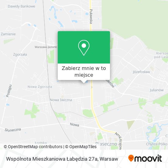 Mapa Wspólnota Mieszkaniowa Łabędzia 27a