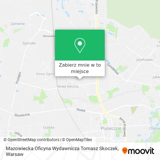 Mapa Mazowiecka Oficyna Wydawnicza Tomasz Skoczek