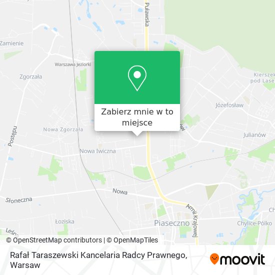 Mapa Rafał Taraszewski Kancelaria Radcy Prawnego