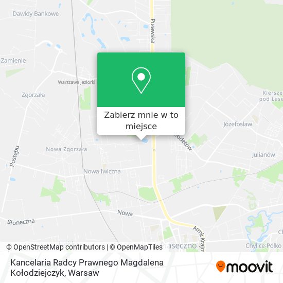 Mapa Kancelaria Radcy Prawnego Magdalena Kołodziejczyk