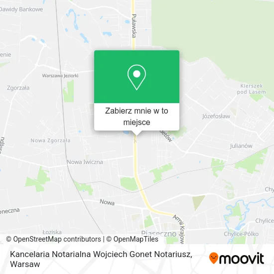 Mapa Kancelaria Notarialna Wojciech Gonet Notariusz