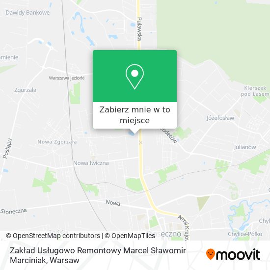 Mapa Zakład Usługowo Remontowy Marcel Sławomir Marciniak