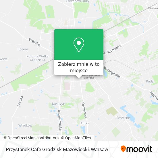 Mapa Przystanek Cafe Grodzisk Mazowiecki