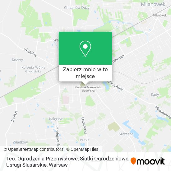 Mapa Teo. Ogrodzenia Przemysłowe, Siatki Ogrodzeniowe, Usługi Ślusarskie