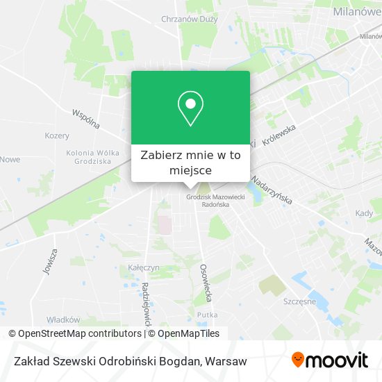 Mapa Zakład Szewski Odrobiński Bogdan