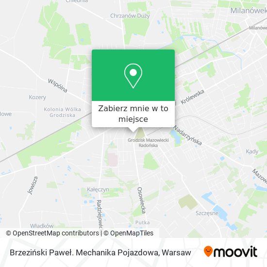 Mapa Brzeziński Paweł. Mechanika Pojazdowa