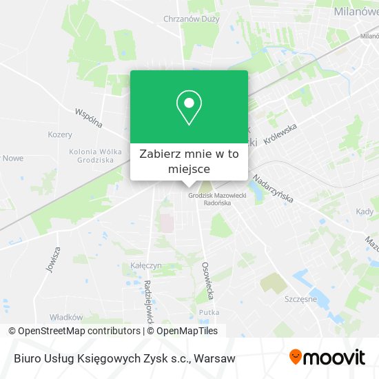 Mapa Biuro Usług Księgowych Zysk s.c.