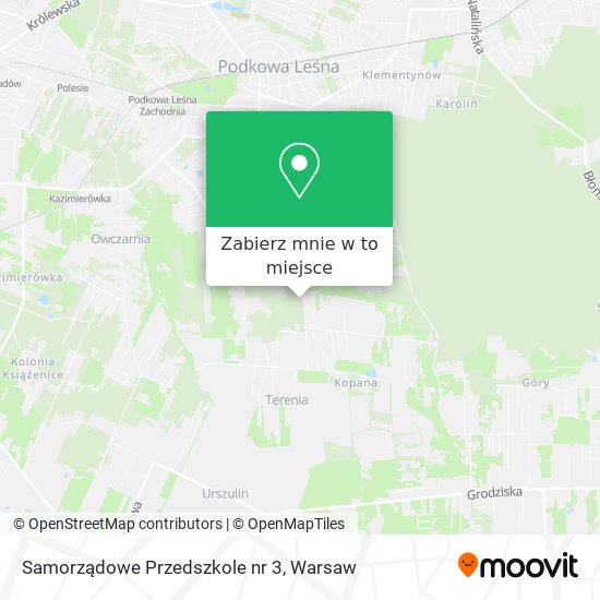 Mapa Samorządowe Przedszkole nr 3