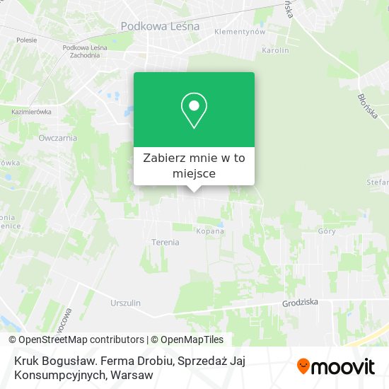 Mapa Kruk Bogusław. Ferma Drobiu, Sprzedaż Jaj Konsumpcyjnych