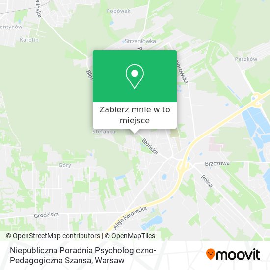 Mapa Niepubliczna Poradnia Psychologiczno-Pedagogiczna Szansa