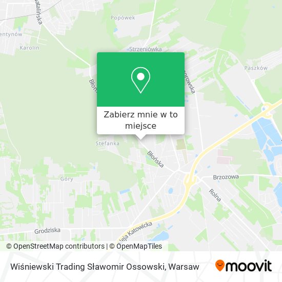 Mapa Wiśniewski Trading Sławomir Ossowski