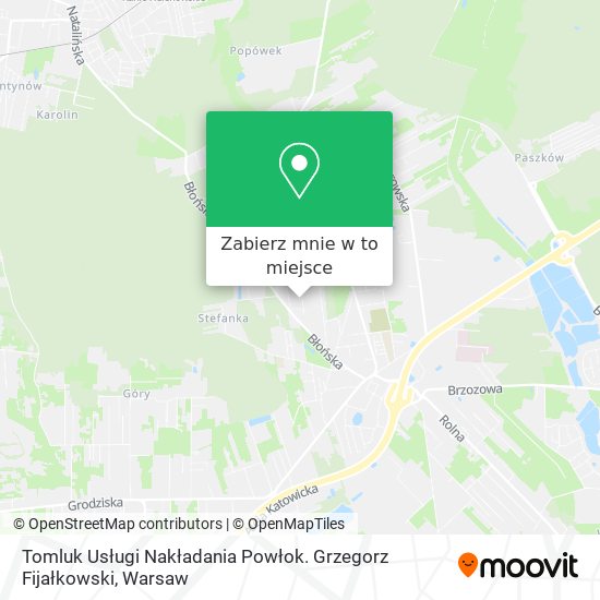 Mapa Tomluk Usługi Nakładania Powłok. Grzegorz Fijałkowski