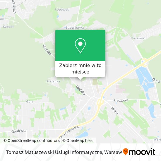 Mapa Tomasz Matuszewski Usługi Informatyczne