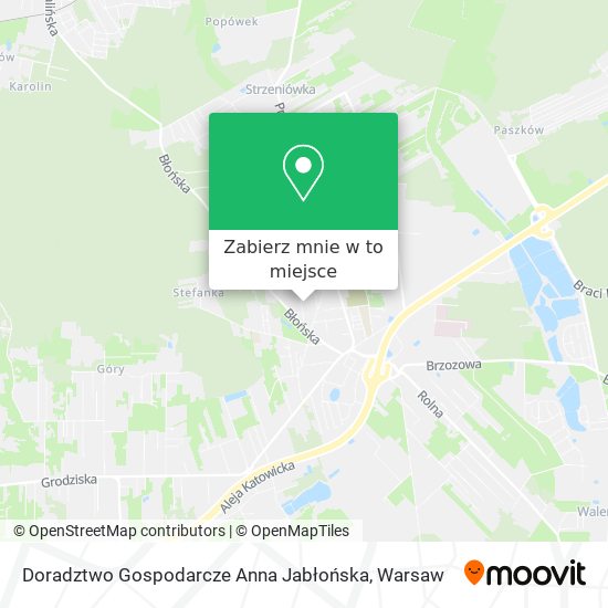 Mapa Doradztwo Gospodarcze Anna Jabłońska