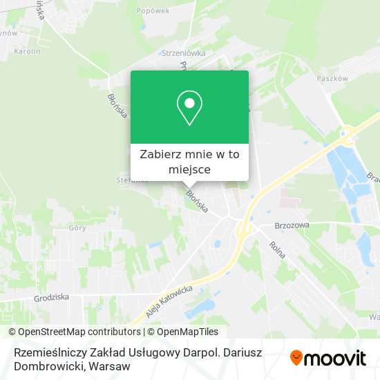 Mapa Rzemieślniczy Zakład Usługowy Darpol. Dariusz Dombrowicki