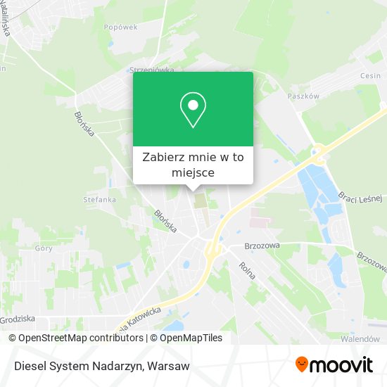 Mapa Diesel System Nadarzyn