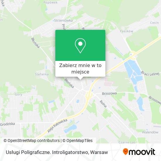 Mapa Usługi Poligraficzne. Introligatorstwo