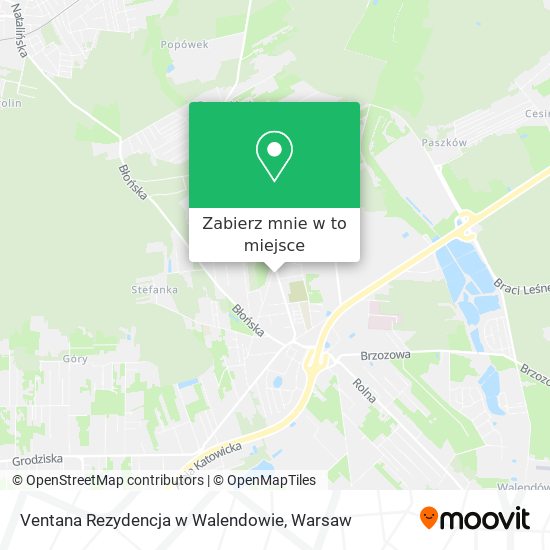 Mapa Ventana Rezydencja w Walendowie