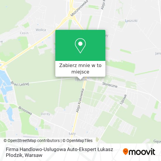 Mapa Firma Handlowo-Usługowa Auto-Ekspert Łukasz Płodzik