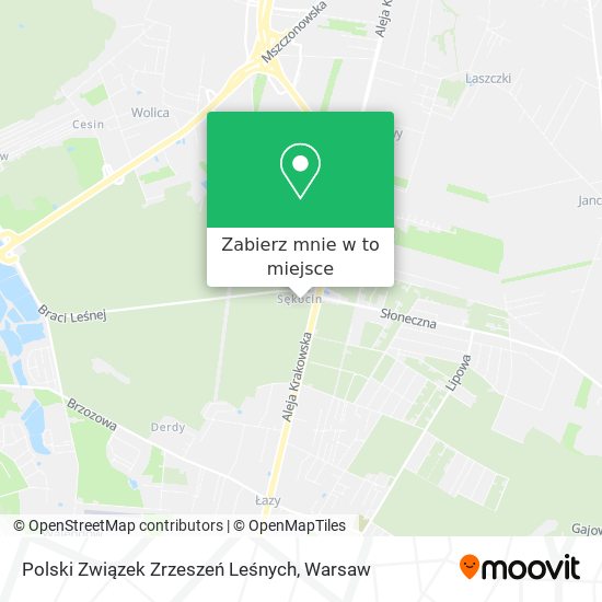 Mapa Polski Związek Zrzeszeń Leśnych