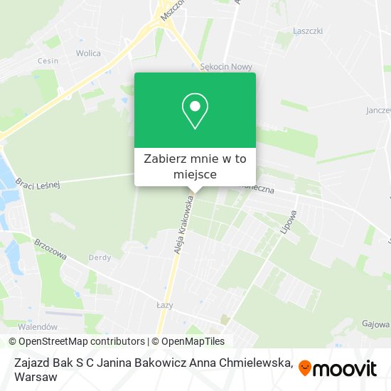 Mapa Zajazd Bak S C Janina Bakowicz Anna Chmielewska