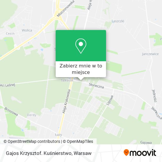 Mapa Gajos Krzysztof. Kuśnierstwo