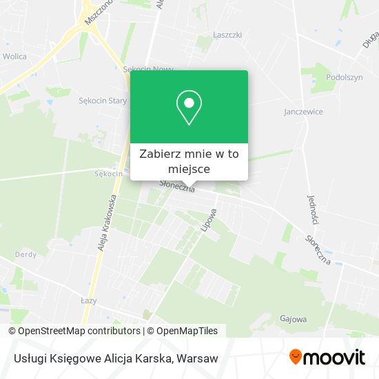 Mapa Usługi Księgowe Alicja Karska