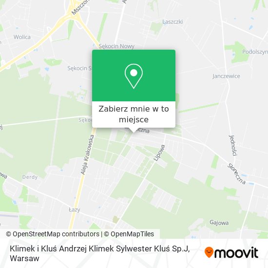 Mapa Klimek i Kluś Andrzej Klimek Sylwester Kluś Sp.J