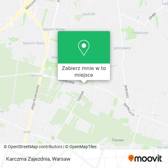 Mapa Karczma Zajezdnia