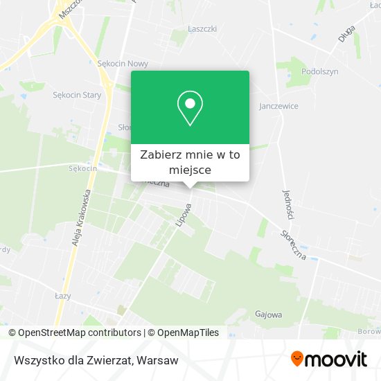 Mapa Wszystko dla Zwierzat