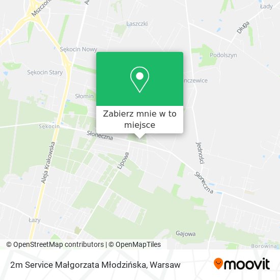 Mapa 2m Service Małgorzata Młodzińska