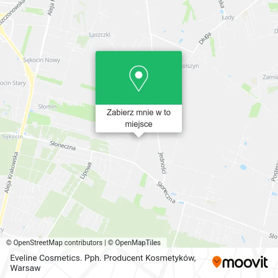 Mapa Eveline Cosmetics. Pph. Producent Kosmetyków