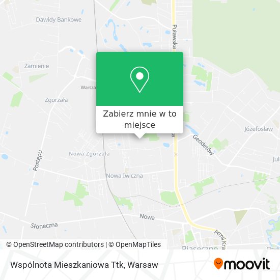 Mapa Wspólnota Mieszkaniowa Ttk