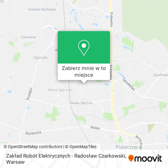 Mapa Zakład Robót Elektrycznych - Radosław Czarkowski