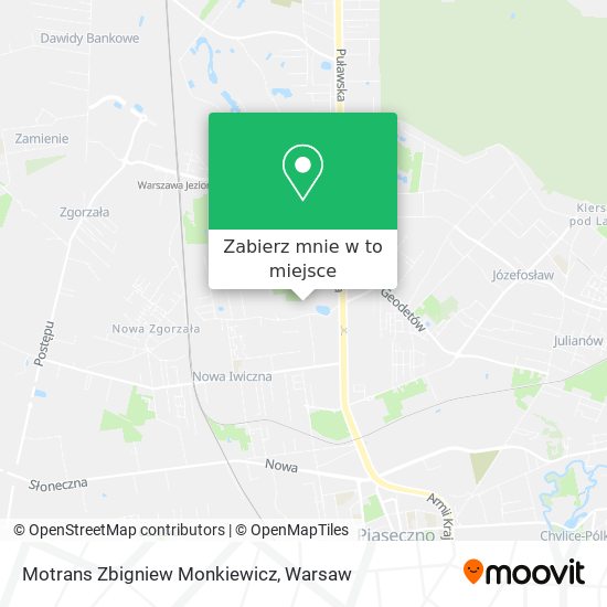 Mapa Motrans Zbigniew Monkiewicz