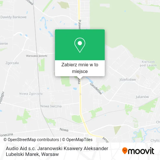Mapa Audio Aid s.c. Jaranowski Ksawery Aleksander Lubelski Marek