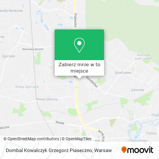 Mapa Dombal Kowalczyk Grzegorz Piaseczno