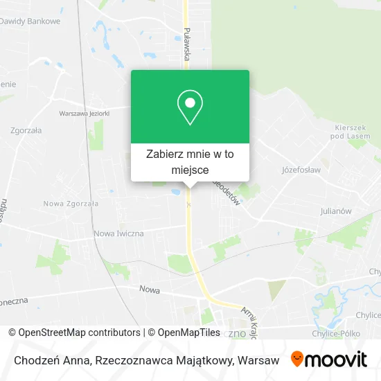 Mapa Chodzeń Anna, Rzeczoznawca Majątkowy