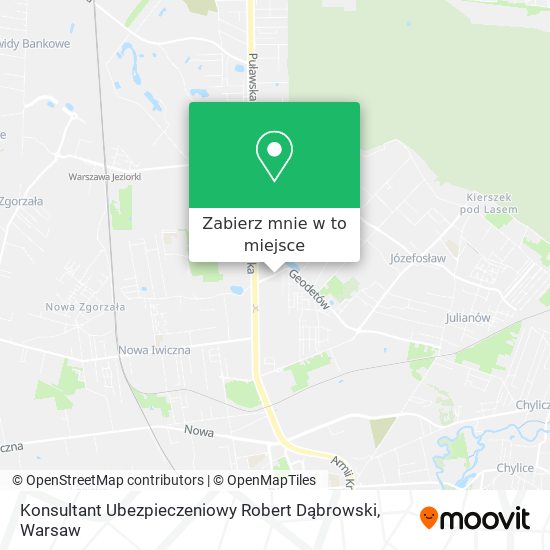 Mapa Konsultant Ubezpieczeniowy Robert Dąbrowski