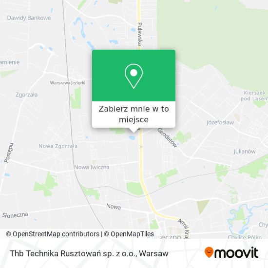 Mapa Thb Technika Rusztowań sp. z o.o.