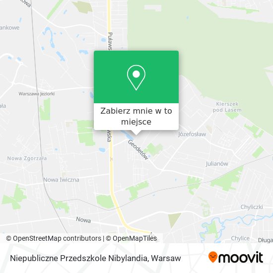 Mapa Niepubliczne Przedszkole Nibylandia