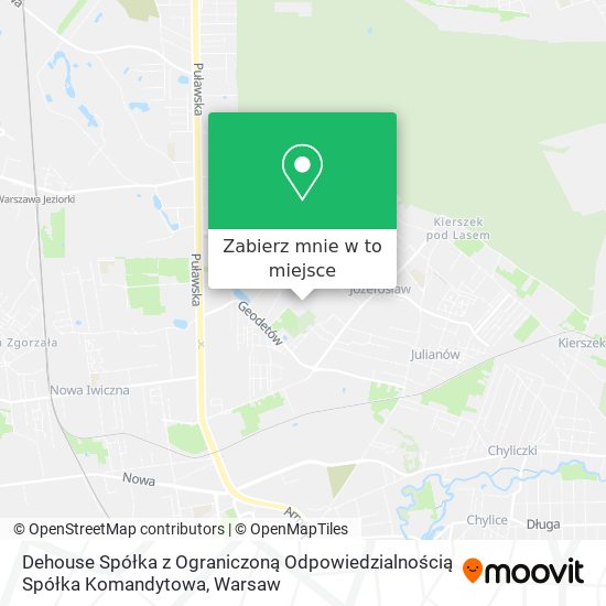 Mapa Dehouse Spółka z Ograniczoną Odpowiedzialnością Spółka Komandytowa