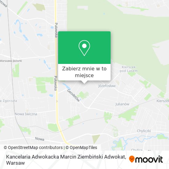 Mapa Kancelaria Adwokacka Marcin Ziembiński Adwokat