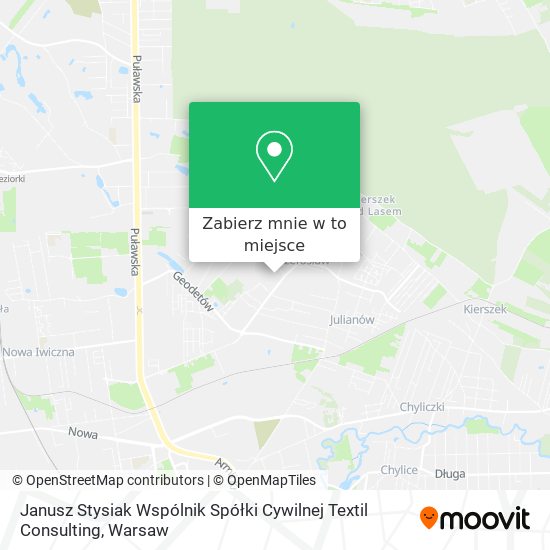 Mapa Janusz Stysiak Wspólnik Spółki Cywilnej Textil Consulting