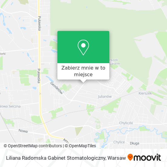 Mapa Liliana Radomska Gabinet Stomatologiczny