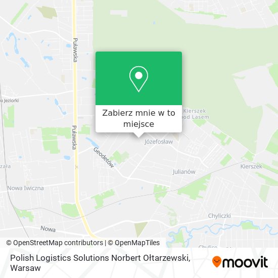 Mapa Polish Logistics Solutions Norbert Ołtarzewski