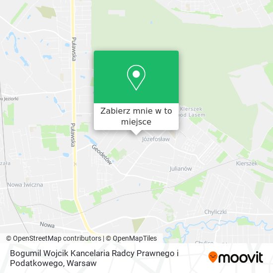 Mapa Bogumil Wojcik Kancelaria Radcy Prawnego i Podatkowego