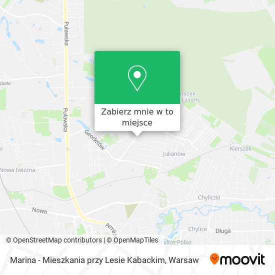 Mapa Marina - Mieszkania przy Lesie Kabackim